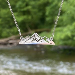 Snow Mountain Charm Necklace